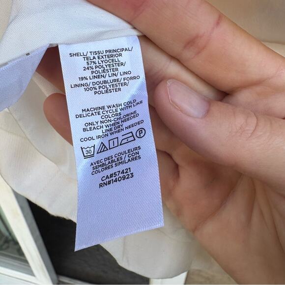 NWT LOFT Elegant Cream Women's Blazer, women's 6 - Picture 4 of 5